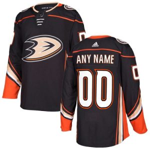 Kinder Anaheim Ducks Eishockey Trikot Benutzerdefinierte Heim Schwarz Authentic